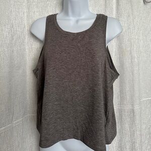 Gap Fit Breathe, gray athletic tank top, size S